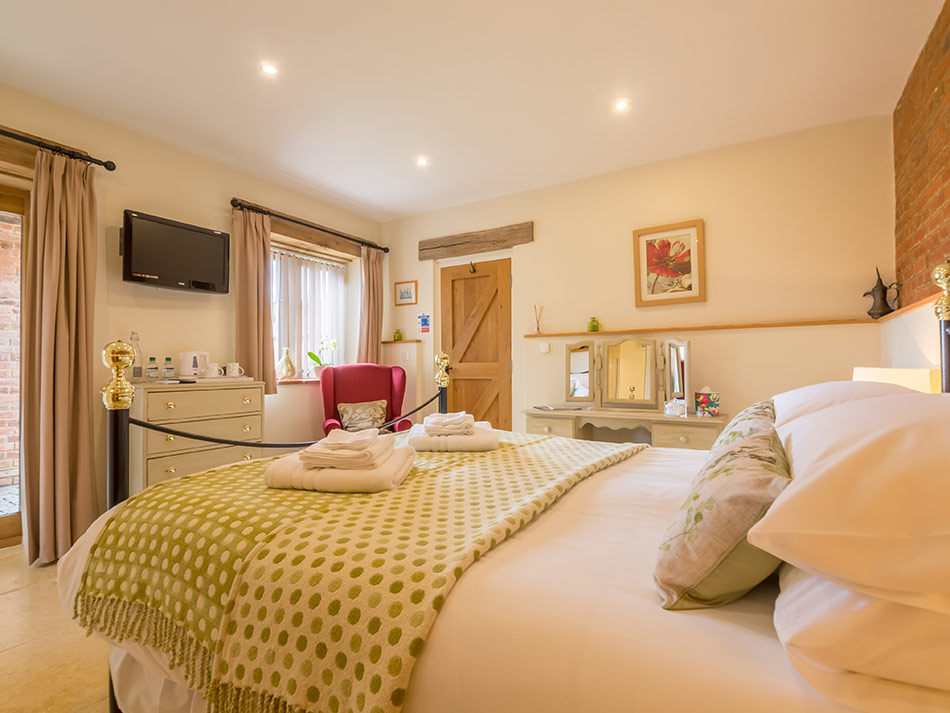 The Cart Lodge Room at West Heath Barn Luxury Bed & Breakfast Accommodation in Norfolk